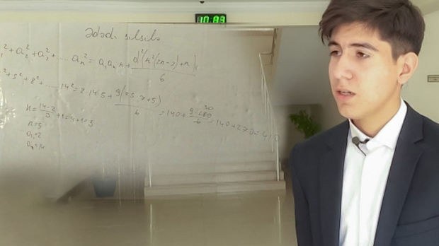 Salyanda məktəblinin böyük uğuru: Yeni riyazi düstur kəşf etdi - VİDEO 