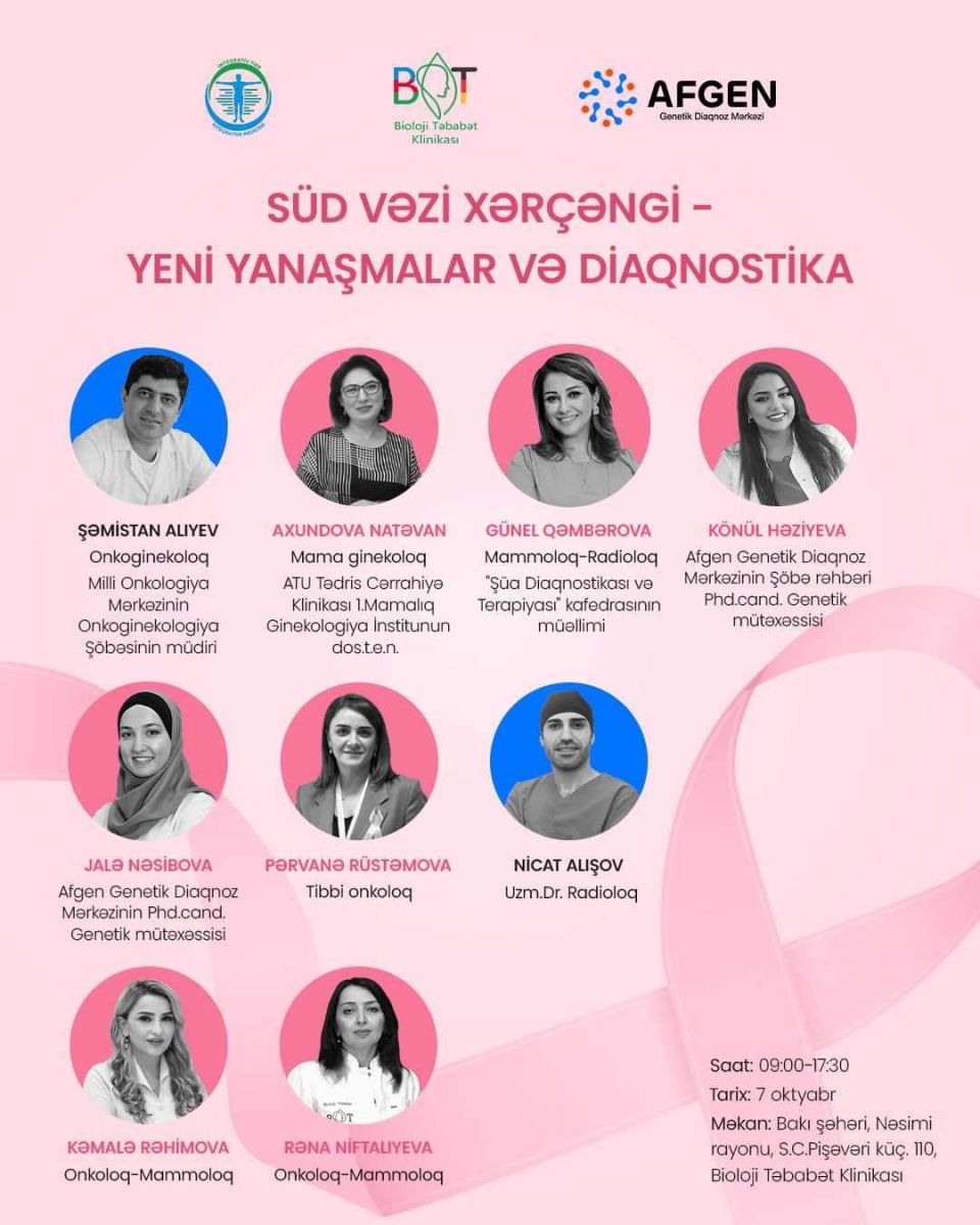 AFGEN mərkəzindən Süd vəzi xərçəngi mövzusunda ödənişsiz konfrans