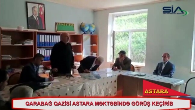 Qarabağ qazisi Astara məktəbində görüş keçirdi – VİDEO
