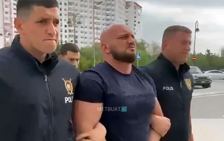 Qazinin çənəsini qıran idmançı belə saxlanıldı - VİDEO