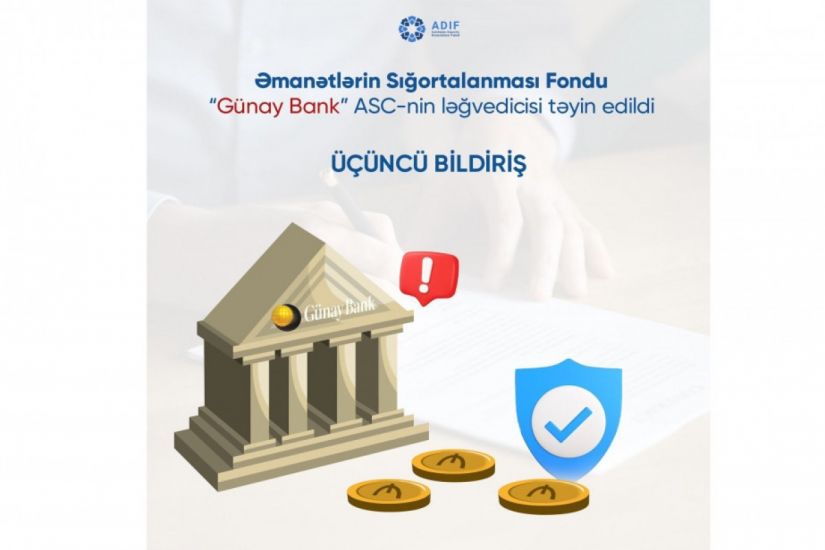 “Günay Bank” ASC-də qorunan əmanətlər üzrə kompensasiyaların veriləcəyi tarix məlum oldu