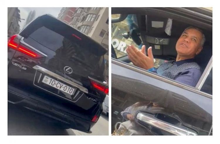 Bakıda bahalı nömrəli maşında evli xanımlara sataşan saxlanıldı - VİDEO