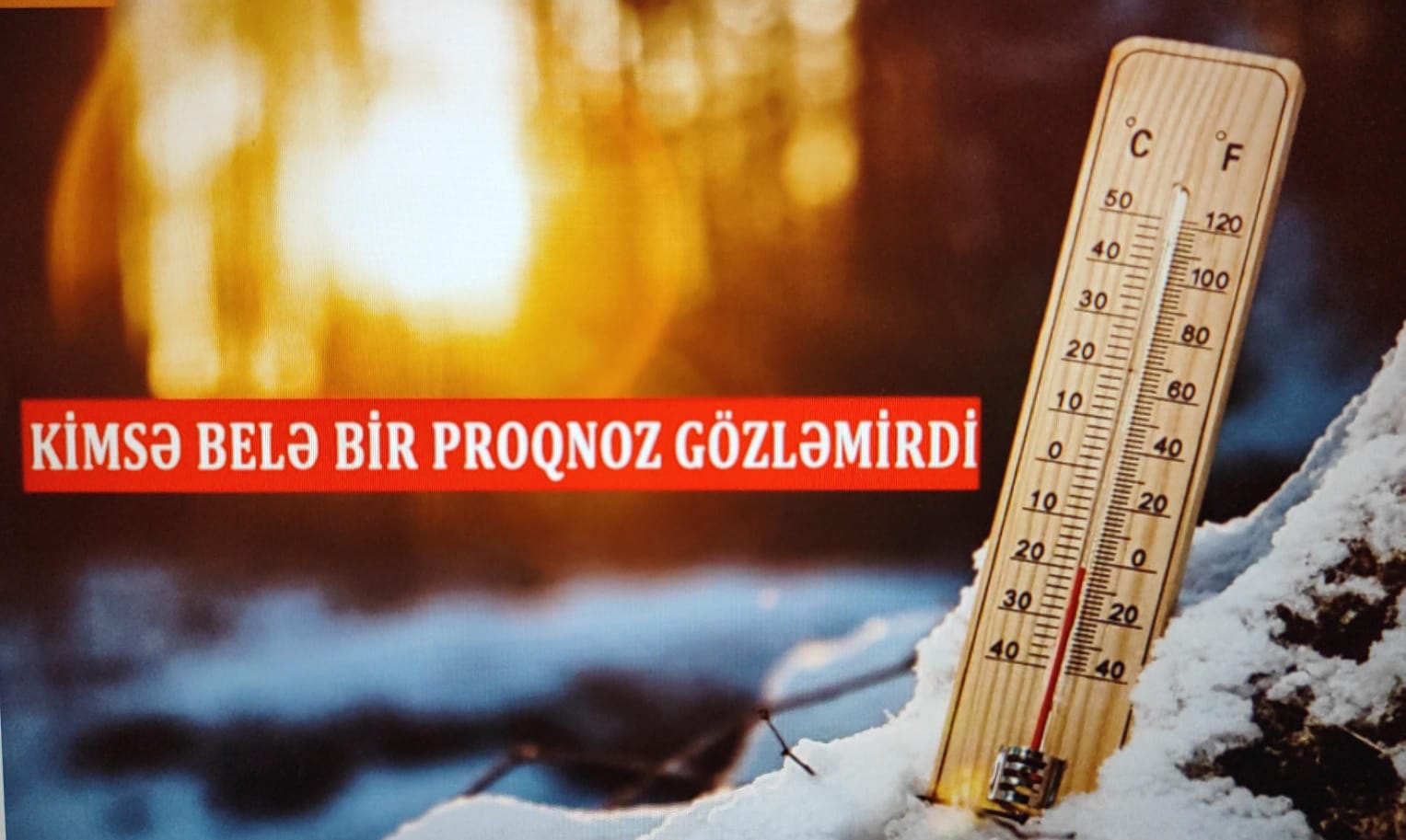 Hidrometeorologiya Departamenti: Qış payızdan daha isti olacaq