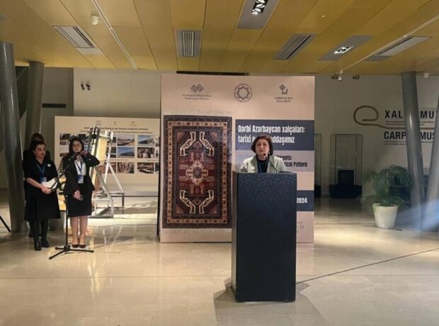 Milli Xalça Muzeyində “Qərbi Azərbaycan xalçaları: tarixi naxış yaddaşımız” adlı ilk sərgi açılıb - FOTO