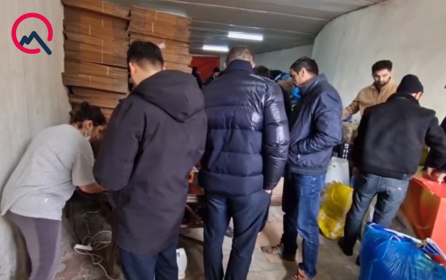 Bakıda Türkiyəyə yardım üçün izdiham - Qardaş dəstəyi+Video