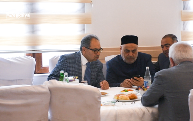 Şeyxlə Abel Məhərrəmov deputatın yasında - Foto
