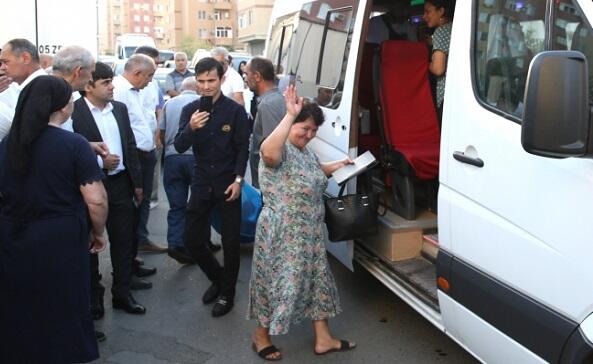 Füzuli şəhərinə növbəti köç karvanı yola salındı