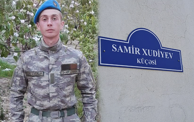 Şəhid Samirin adı böyüdüyü küçəyə verildi... - Foto